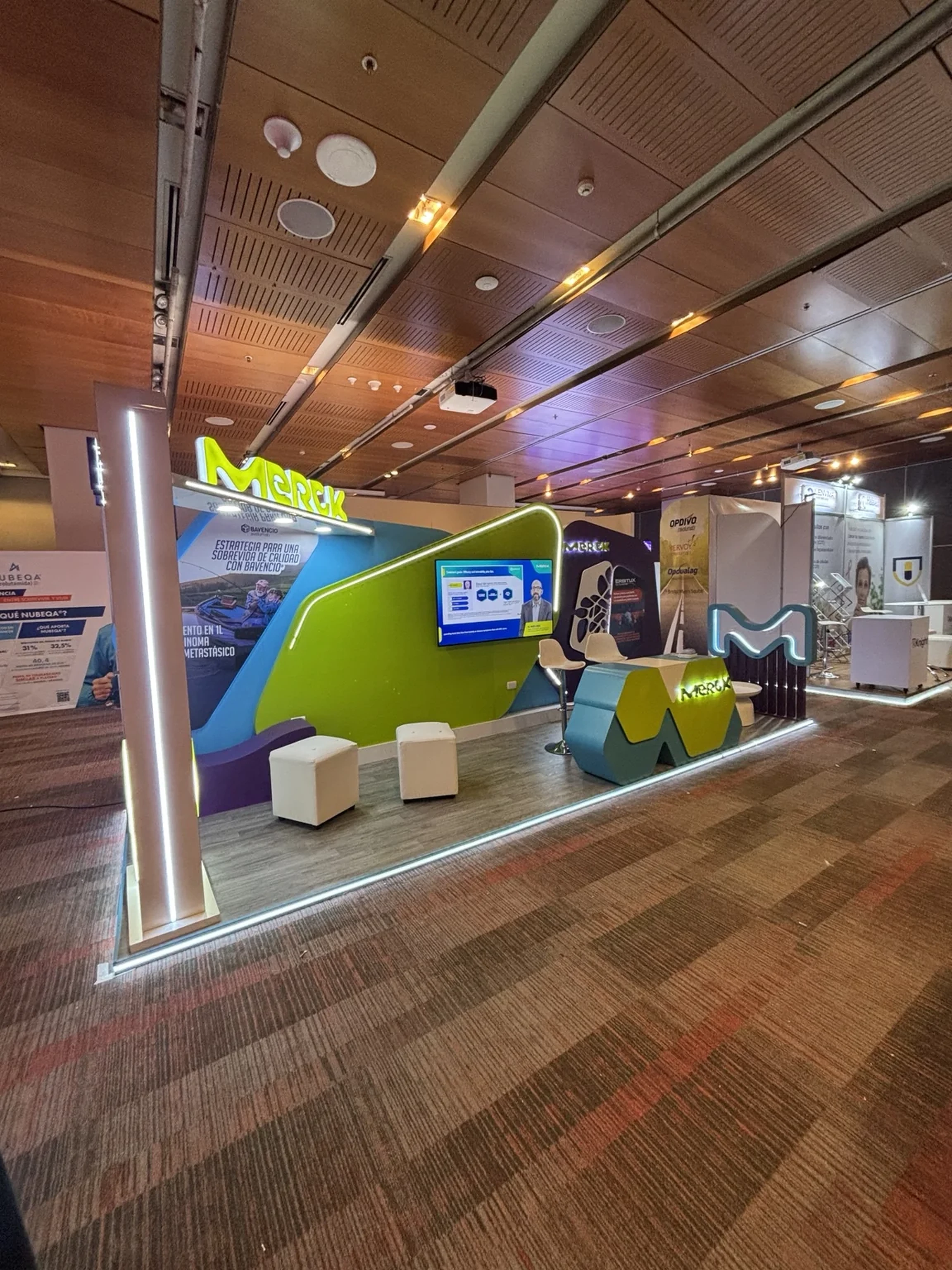 Stand / Congreso Merck ejecutado por Justo a Tiempo