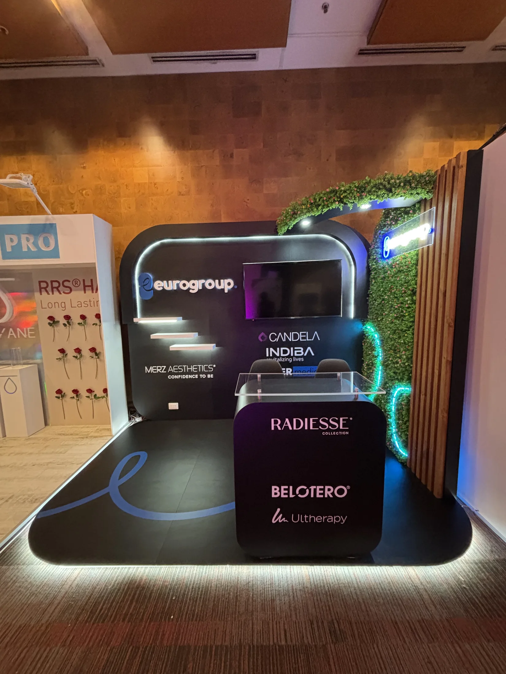 Stand / Brand experience Merz Aesthetics ejecutado por Justo a Tiempo